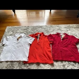 Authentic Burberry 3 Polo Shirt, shorts and 2 pants.